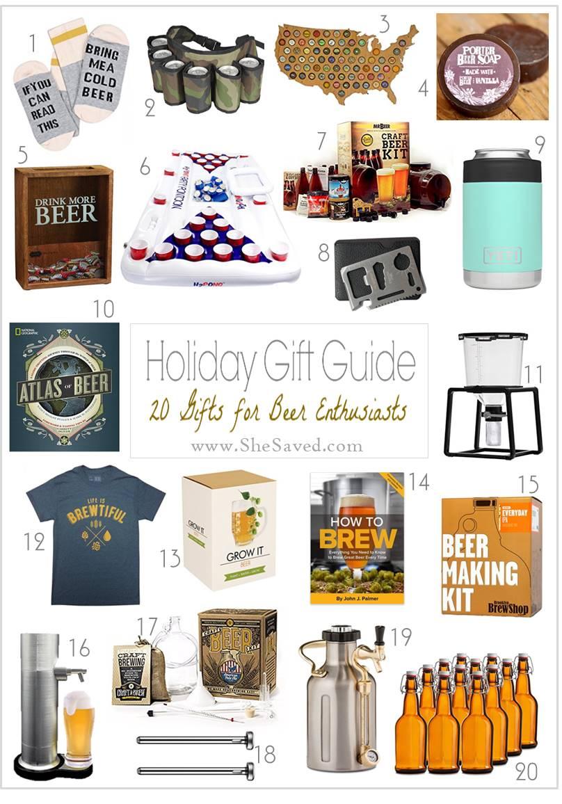 Here are some great gifts for beer drinkers!