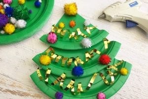 Easy Paper Plate Christmas Tree Craft