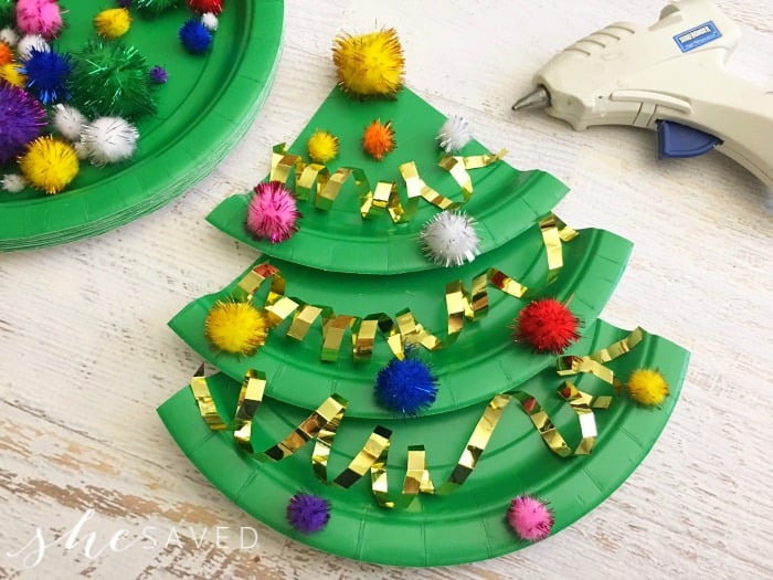 Green Paper Plate Tree Craft