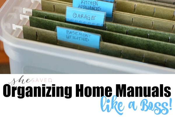 Organizing Home Manuals Like a Boss!