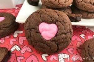 Valentine’s Day Chocolate Heart Cutout Cookies