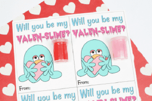 FREE Valen-Slime Valentine Slime Printable Cards