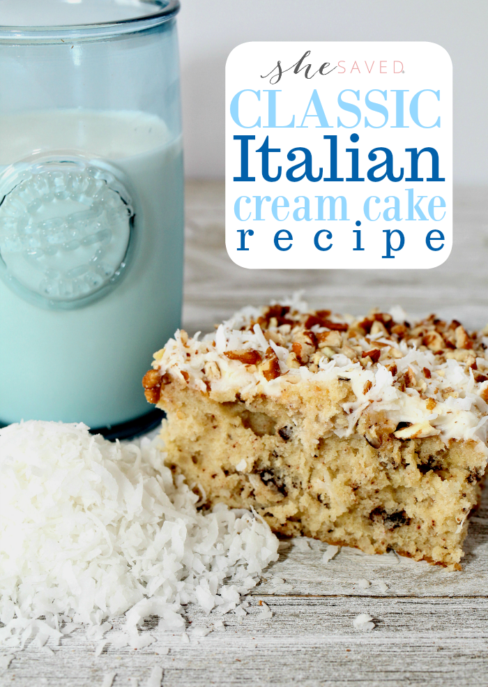 The perfect dessert, this Classic Italian Cream Cake is easy and delicious!