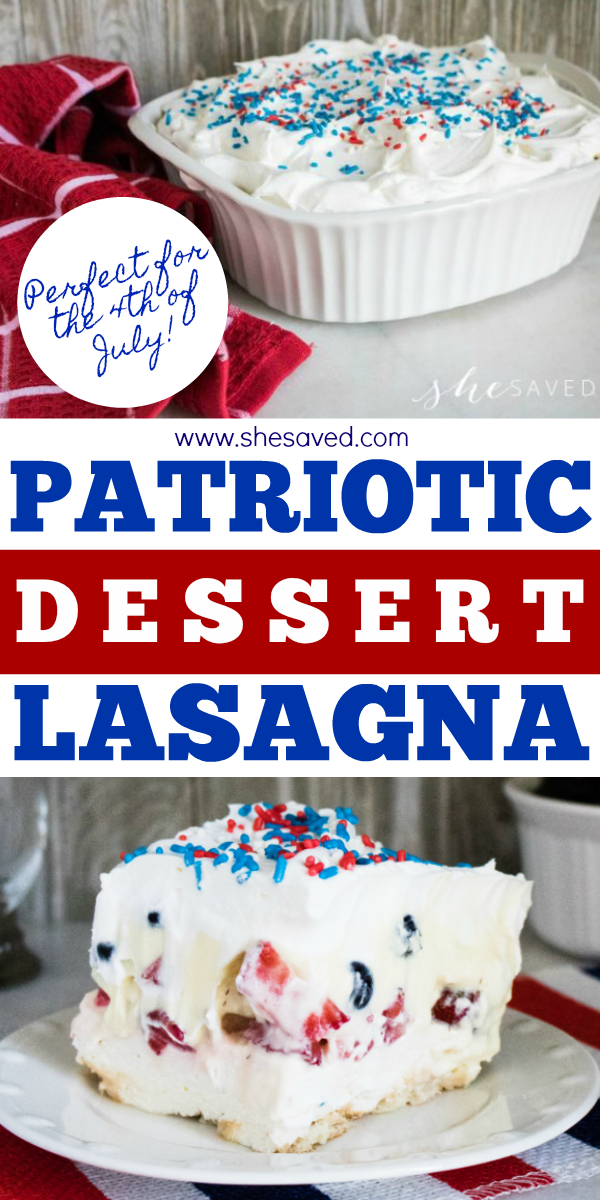 Dessert Lasagna recipe