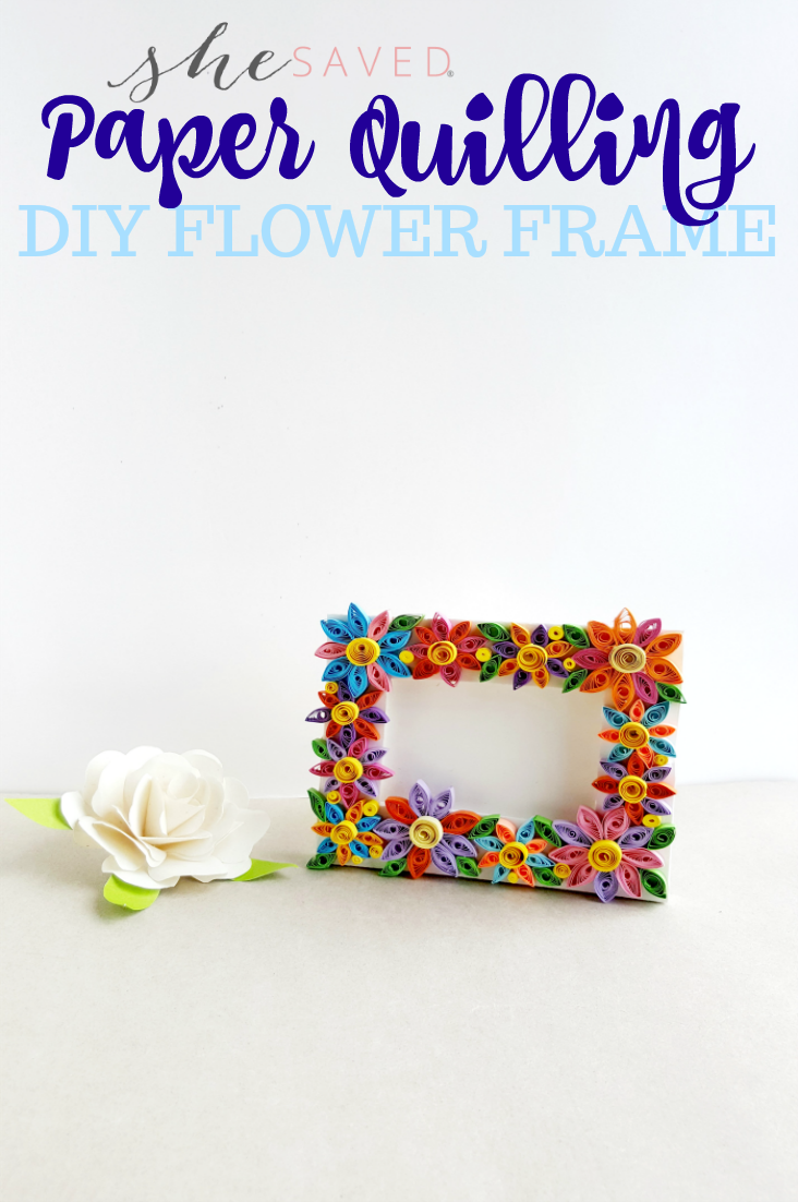 This Paper Quilling How To guide will help you make this pretty DIY frame out of Quilled Paper