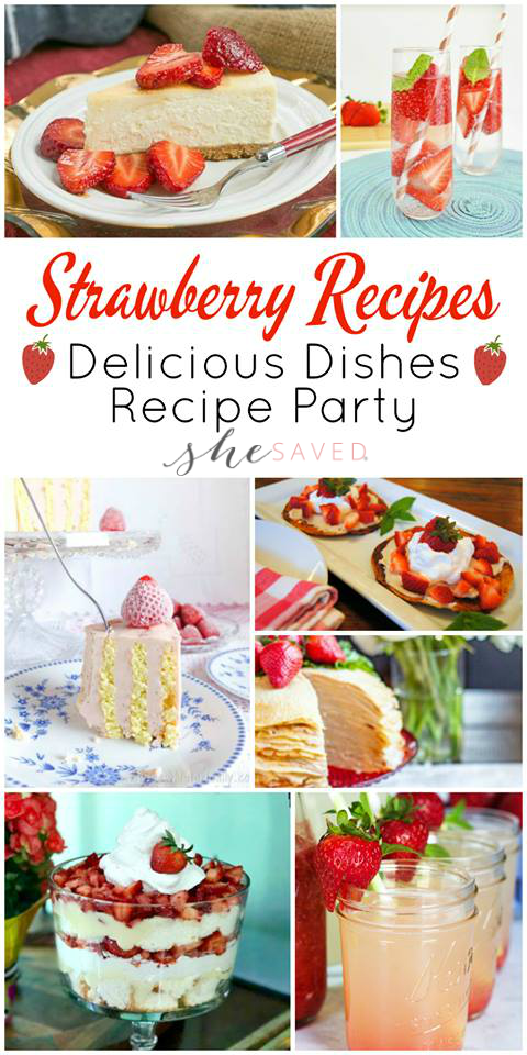 This fantastic list of favorite Strawberry Recipes is perfect for summer!