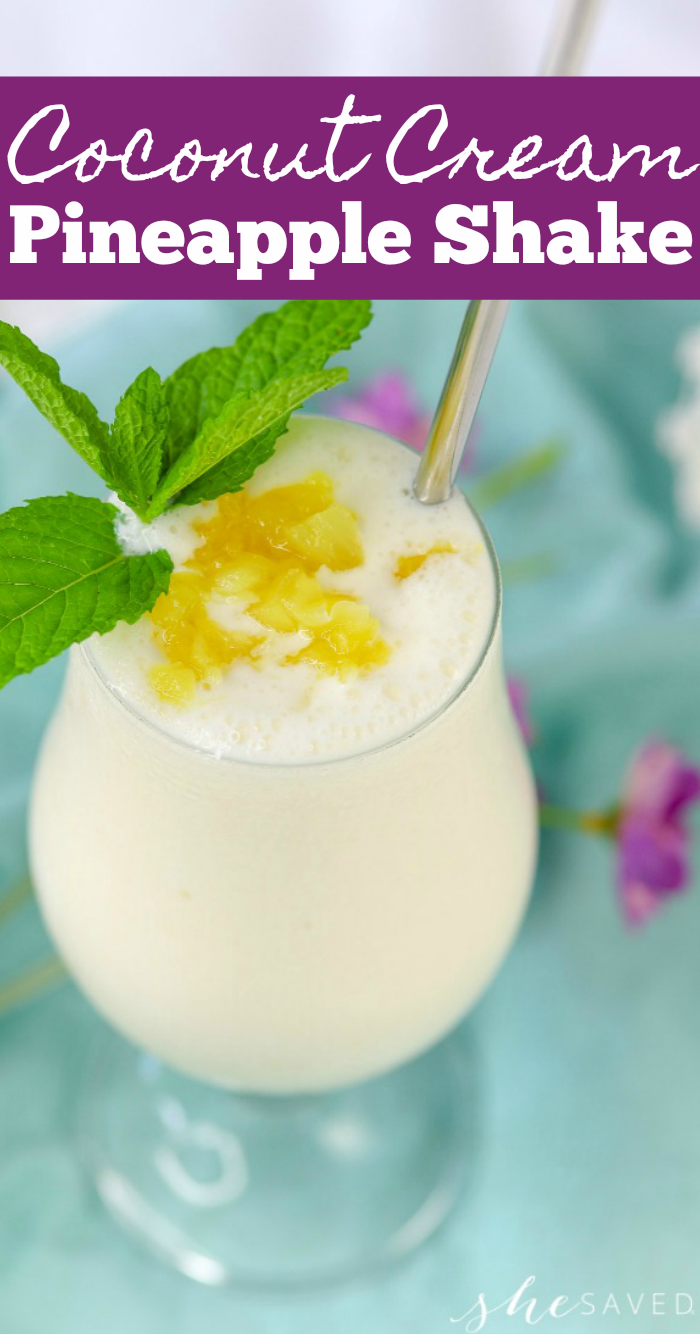 coconut cream pineapple shake