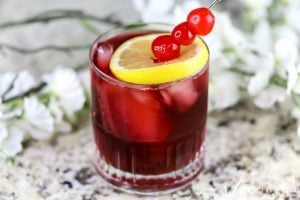 Bourbon Cherry Pomegranate Cocktail Recipe
