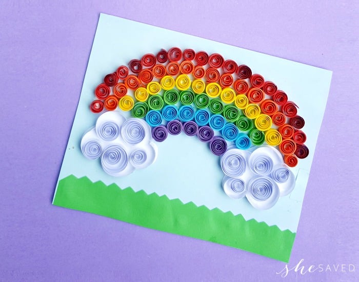 Paper Quilling Project: Quilled Rainbow Craft - SheSaved®