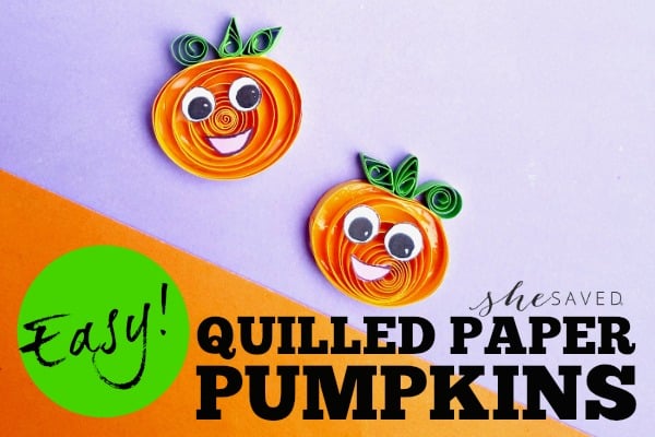 Paper Quilling Craft: Quilled Pumpkin