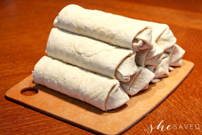 rolled chimichangas
