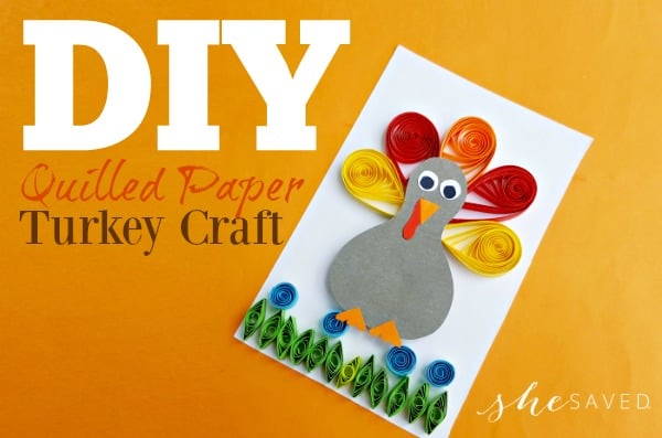 Thanksgiving Paper Quilling Project: Quilled Turkey Craft