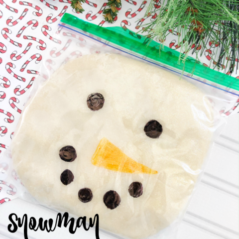 Snowman Playdough Craft