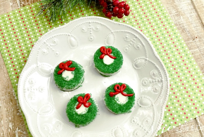 Oreo Wreath Cookies