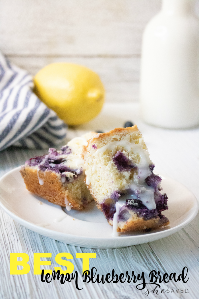 So EASY, this is the Best Lemon Blueberry Bread