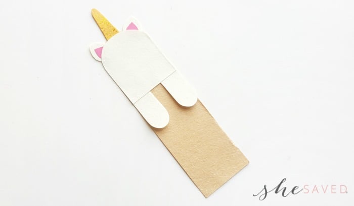 DIY Paper Craft Unicorn Bookmark