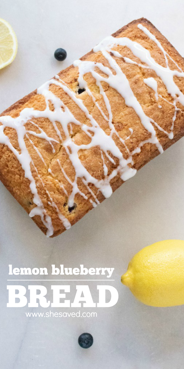 The BEST lemon blueberry bread recipe