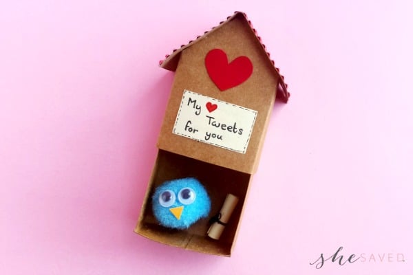 DIY Paper Craft Birdhouse Valentine Tutorial