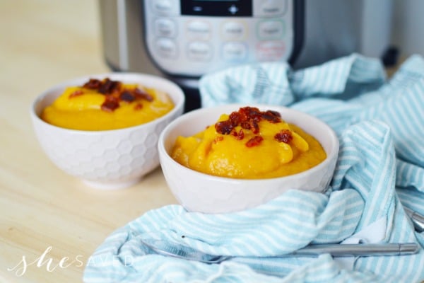Instant Pot Recipe: Sweet Potato Soup with Leeks and Bacon