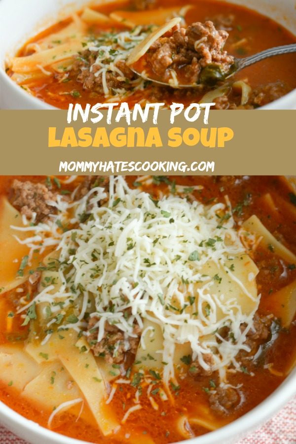 Instant Pot Lasagna Soup