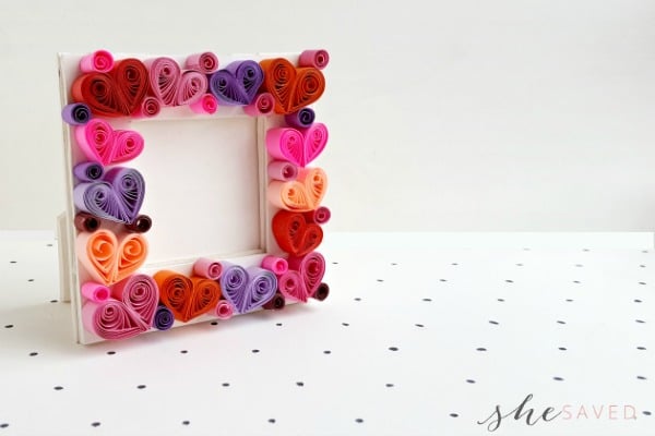 Quilled Heart Frame