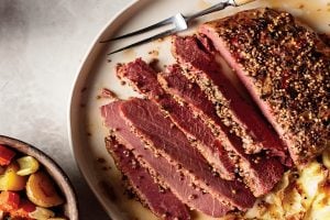 Celebrate St. Patricks Day with Omaha Steaks Corned Beef Brisket Meal (+ FIVE readers will win St. Patricks Day Dinner!)