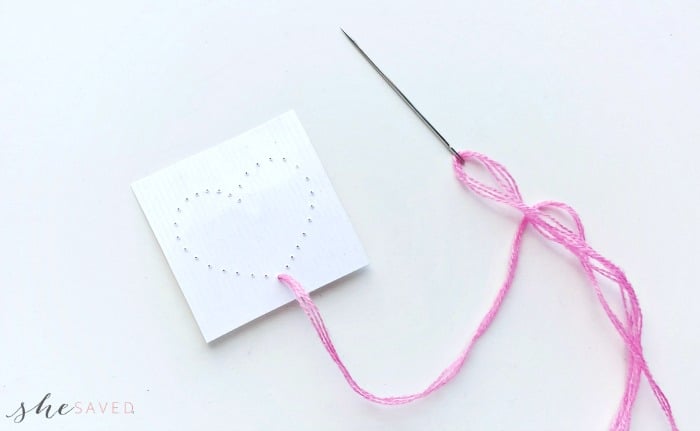 Valentine's Day DIY Heart String Art craft