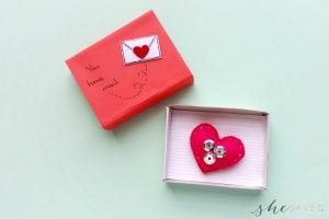 Valentine’s Day Craft: Heart Plush in a Matchbox
