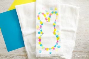 DIY Easy Easter Bunny Tea Towel Craft