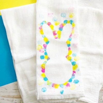 DIY Easy Easter Bunny Tea Towel Craft