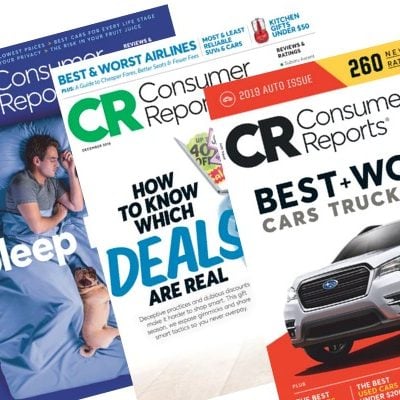 Consumer Reports Magazine Subscription for $17.49!