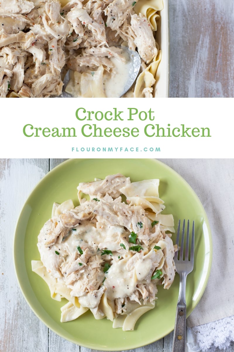 Crock Pot Cream Cheese Chicken Recipe from Flour on My Face