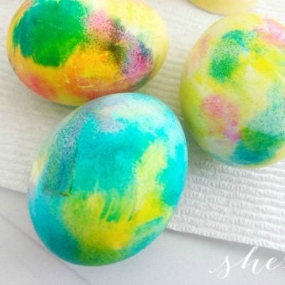 How to Tie Dye Easter Eggs (the EASY way!)