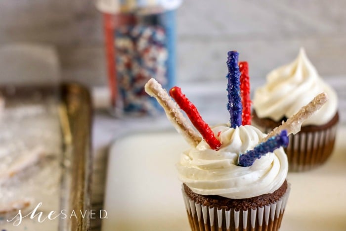 How to make Fireworks Cupcakes