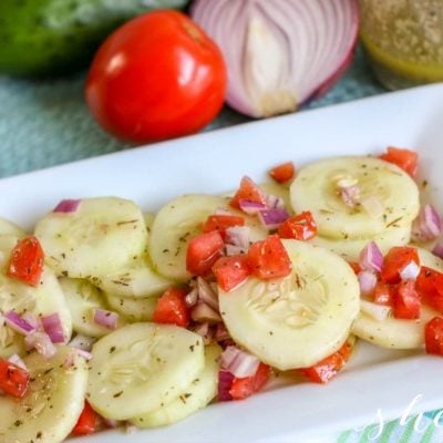 Easy Marinated Cucumber Vinegar Salad