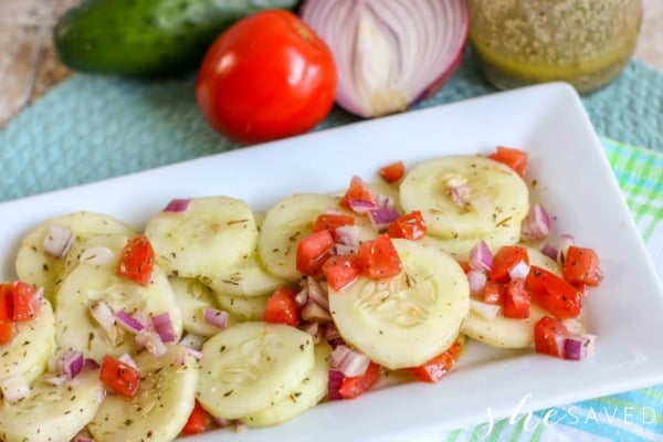 Easy Marinated Cucumber Vinegar Salad
