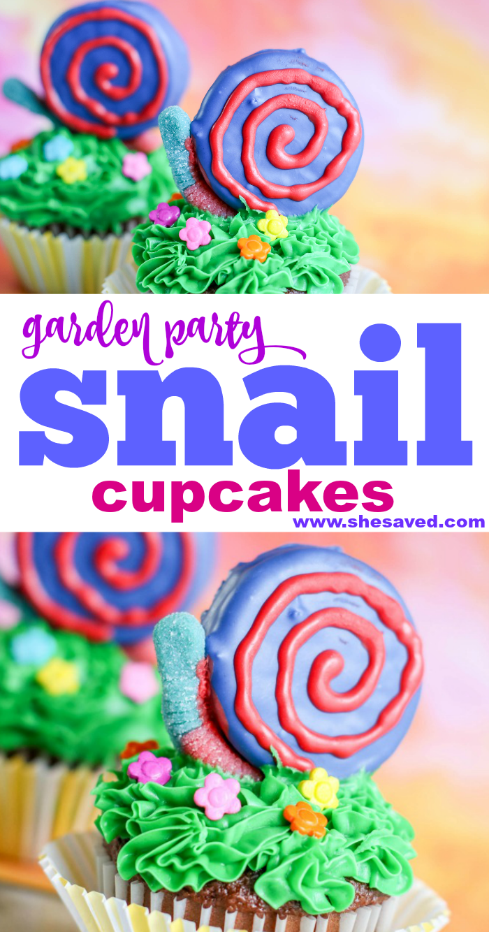 Garden Party Idea: Adorable Snail Cupcakes
