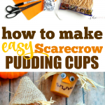 How to make Scarecrow Pudding Cups