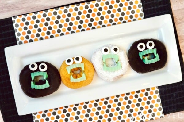 Spooky (and EASY!) Donuts with Teeth Halloween Treat