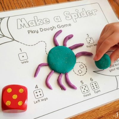 BEST Playdough Recipe + FREE Printable Playdough Mat Game for Preschoolers