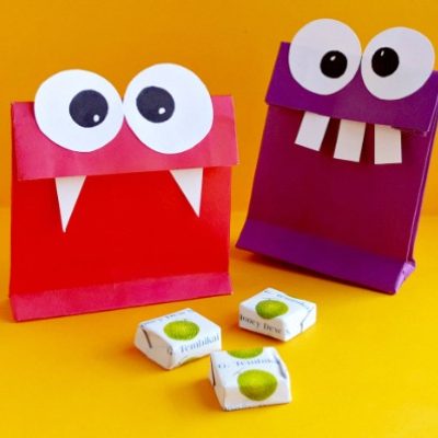 DIY Halloween Craft: Monster Treat Bags - SheSaved®