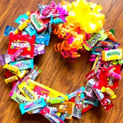 How to Make a Candy Wreath