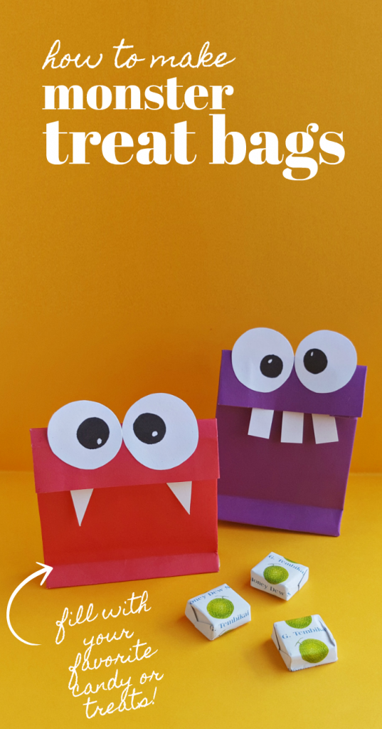 DIY Halloween Craft: Monster Treat Bags - SheSaved®