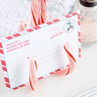 DIY Candy Cane Place Card Holders