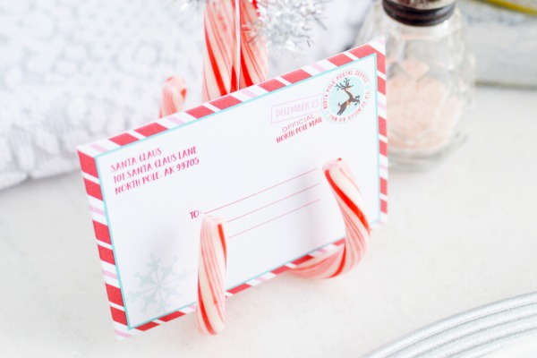 DIY Candy Cane Place Card Holders