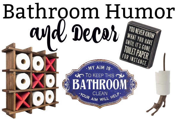 Toilet Paper Storage, Bathroom Humor and Decor