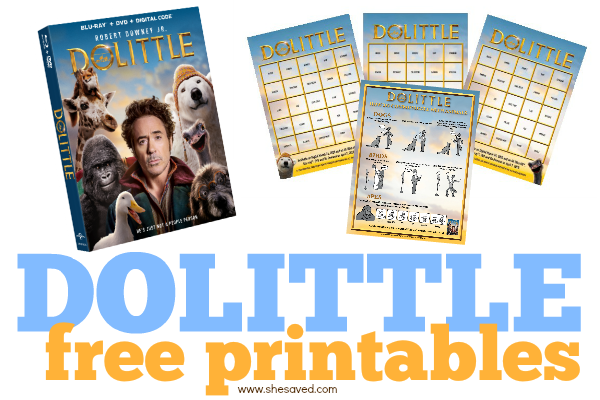 DOLITTLE Printables and Activity Sheets