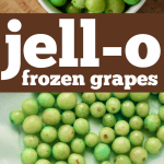 How to make jello frozen grapes for a delicious healthy snack treat option!