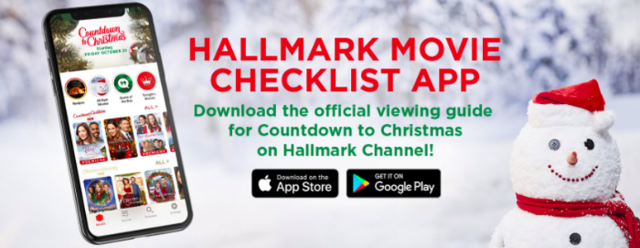 Hallmark Movie Checklist App