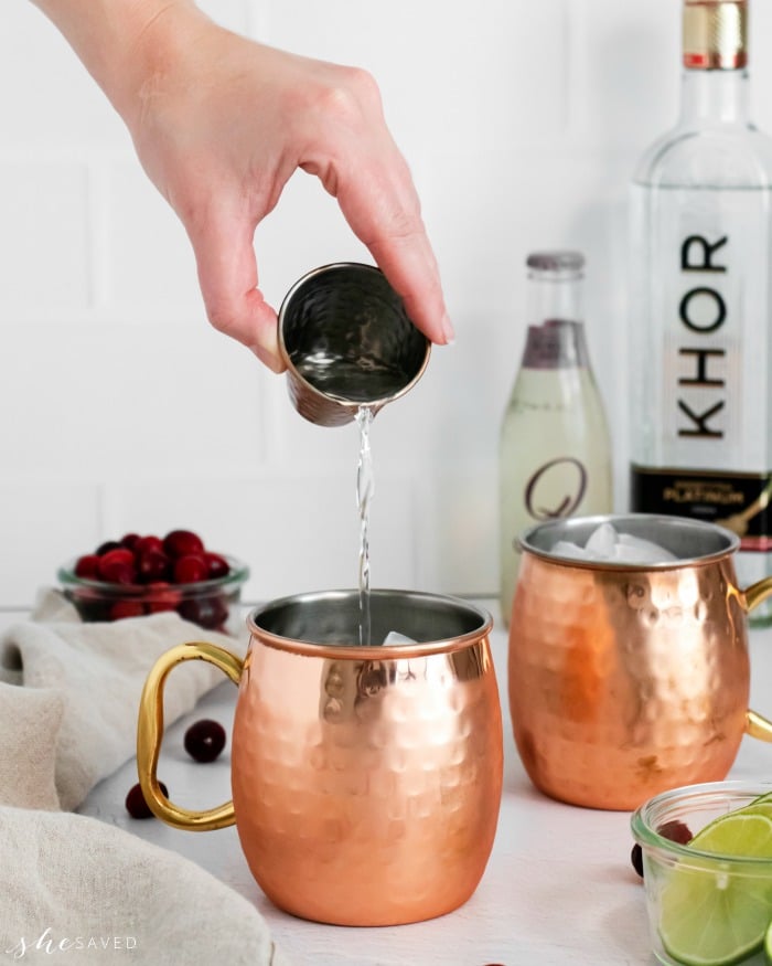 Moscow Mule with Cranberry